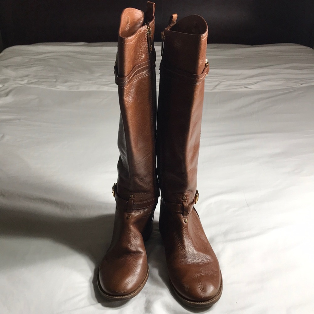 Tory Burch Calista almond riding boots size 7.5 US